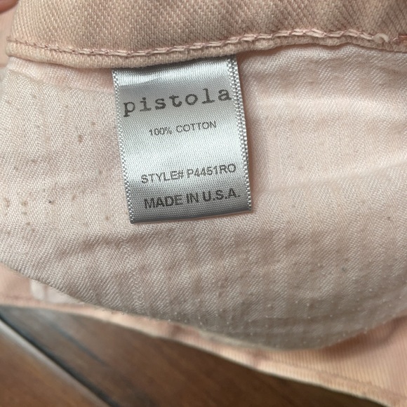 Pistola Jean light pink distressed shorts size 26 - Picture 5 of 6